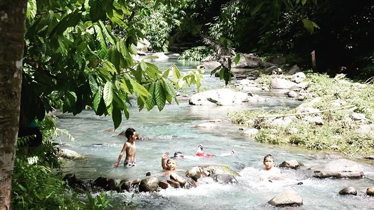 Sungai di desa wisata Kerujuk Lombok, sumber ig faannas