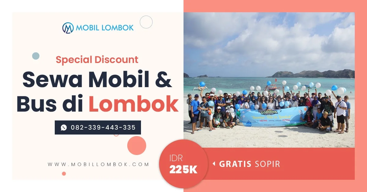 Promo sewa mobil lombok