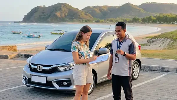 serah terima mobil sewaan