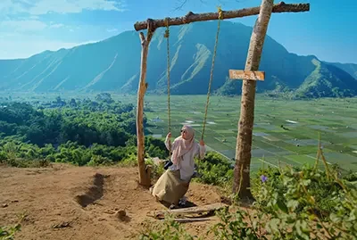spot foto bukit selong tour sembalun lombok